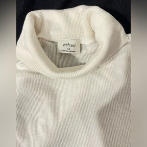 Wilfred Cream Cowl Neck Sweater